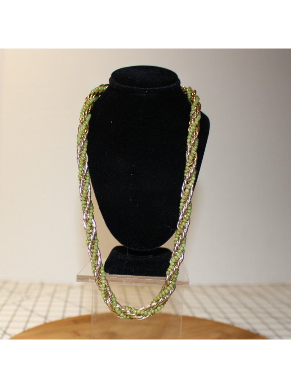 Vintage 1960s Hong Kong Multi-Strand Twisted Rope Statement Necklace